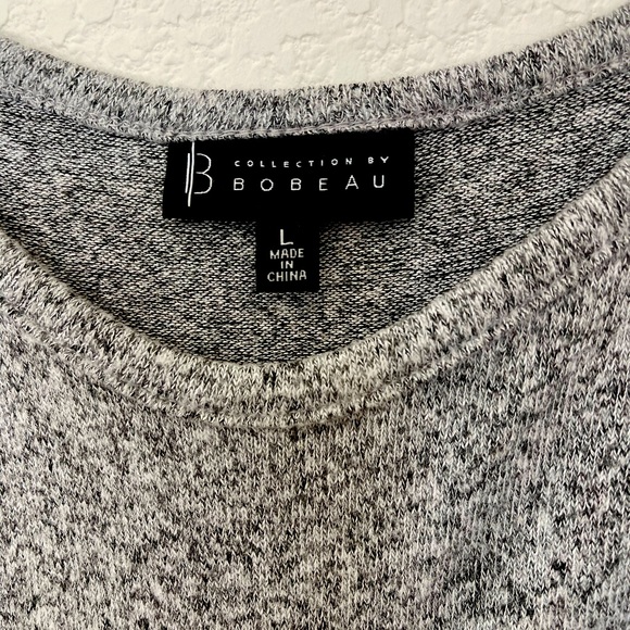 Grey Cashmere-Soft Flared Tunic, Size L - Picture 2 of 3